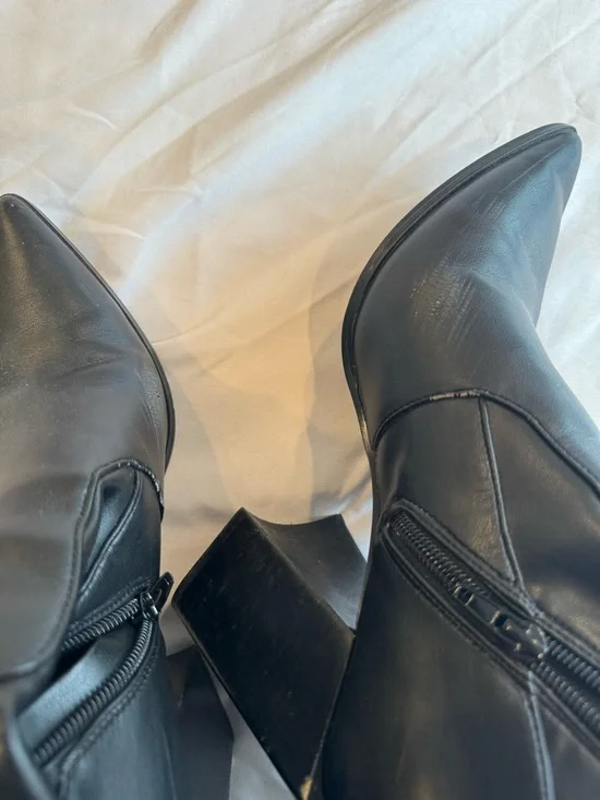 Steve Madden Black Over-the-Knee Block Heel Boots - Picture 5 of 5